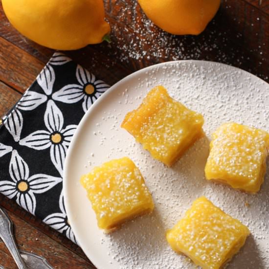 Lemon Bars With Salt & Olive Oil