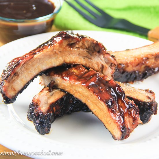 Grilled Barbecue Ribs