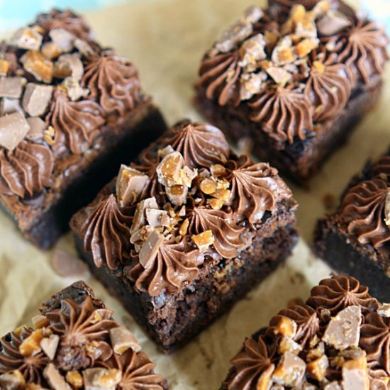 Daim Crunch Fudge Brownies