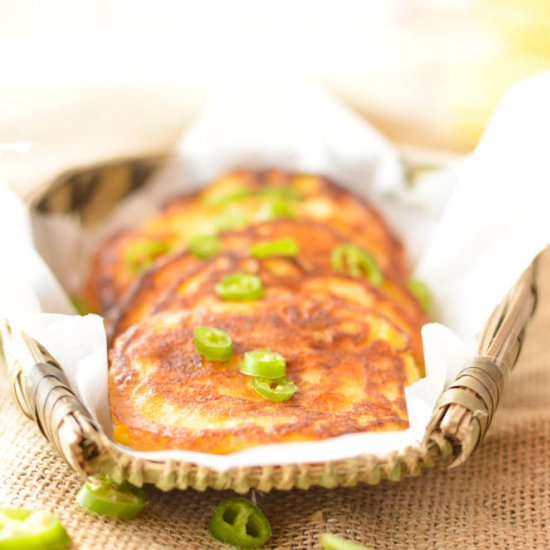 Pan-Fried Chinese Corn Cakes