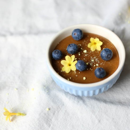 Liquorice Pannacotta with Berries