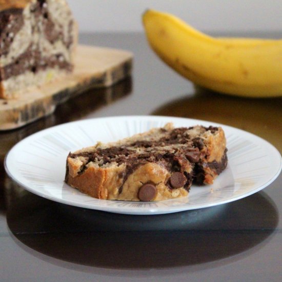 Banana Bread Marble Cake