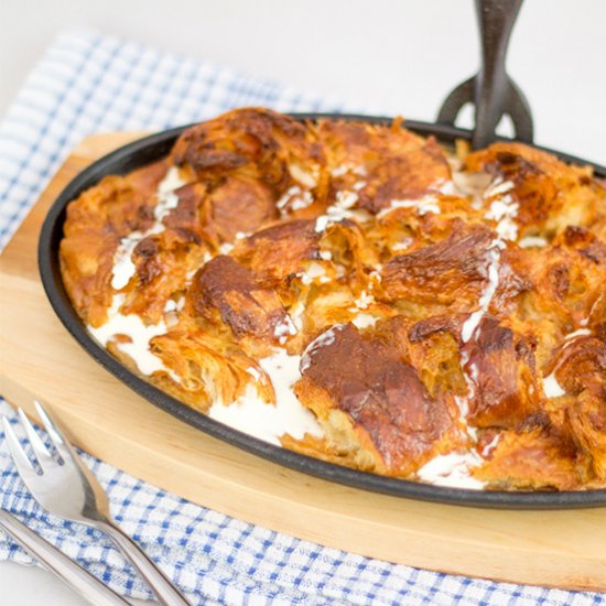 Caramel Croissant Pudding