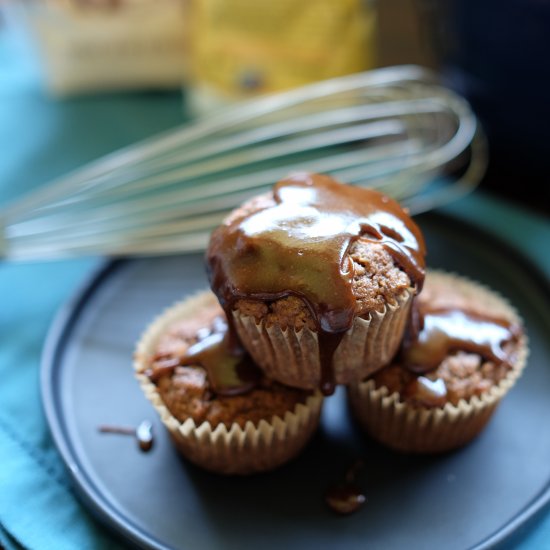 Paleo Banana Caramel Muffins