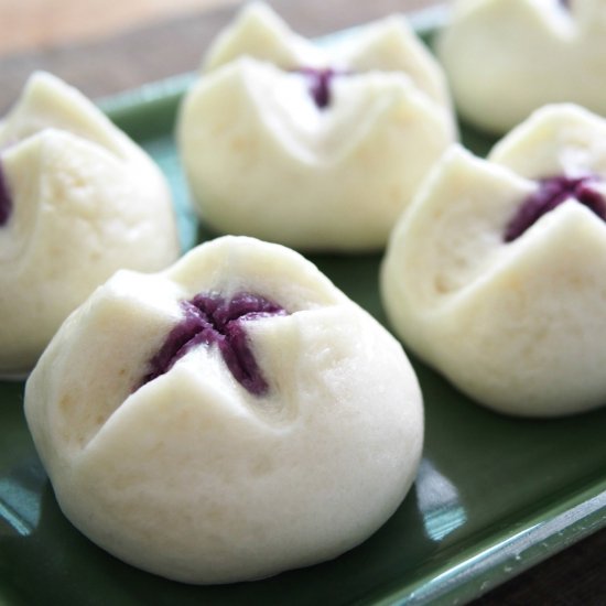 Steamed Japanese Sweet Potato Buns