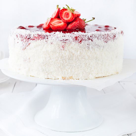 Strawberry layer cake