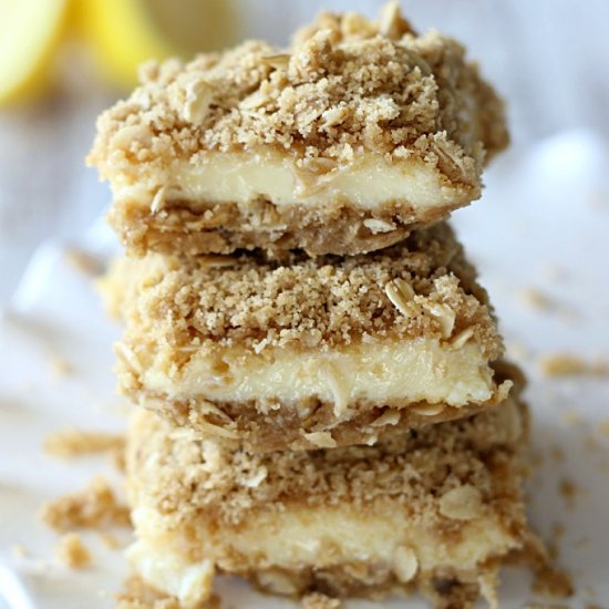 Oatmeal Lemon Creme Bars