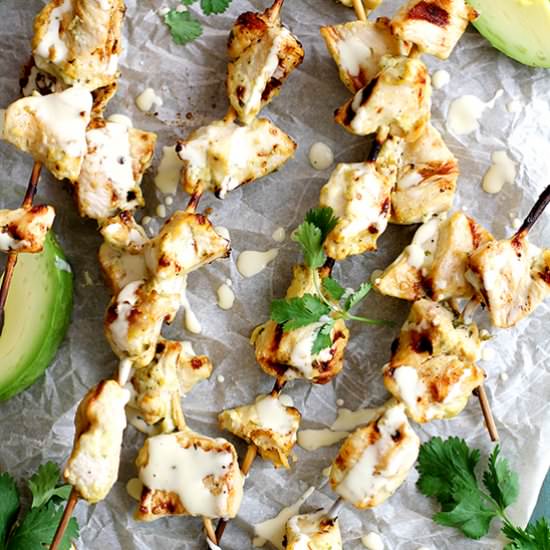 Avocado Ranch Grilled Chicken