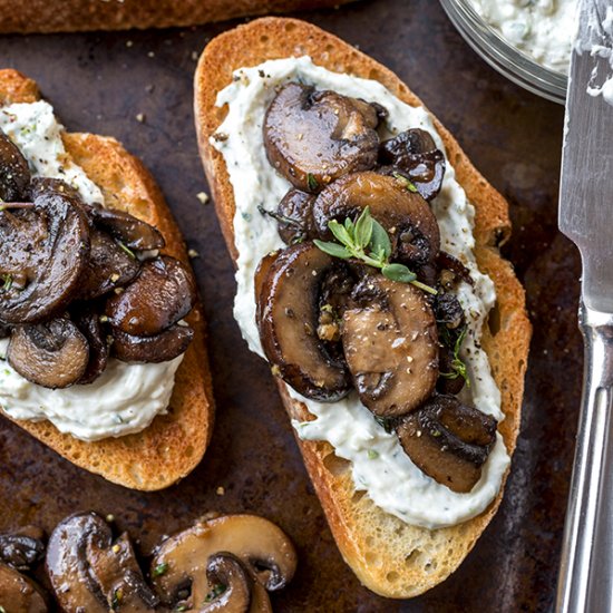 Garlic Mushroom Toast