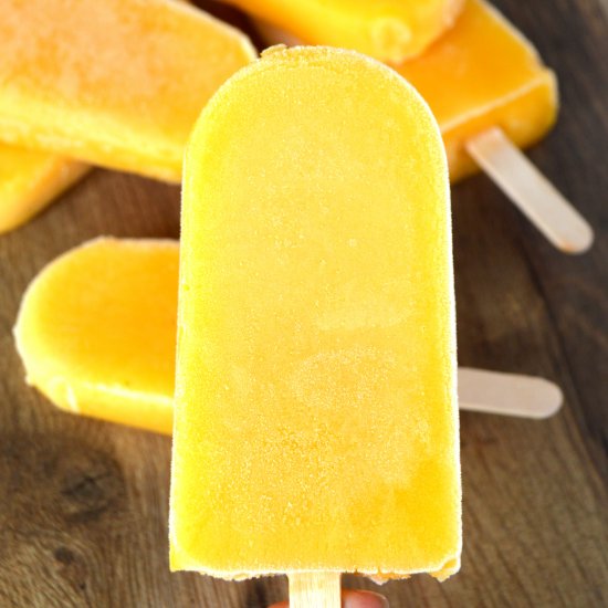 Peach Mango Popsicles