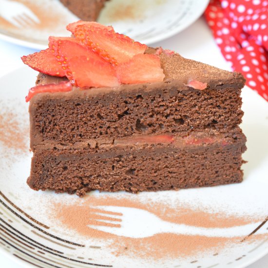 Chocolate Mud Cake (V, GF)