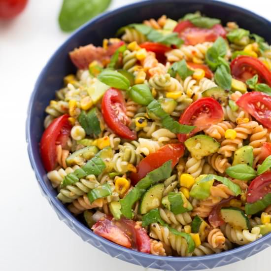 Corn and Zucchini Pasta Salad