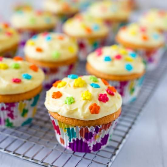 Orange Creamsicle Cupcakes