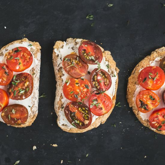 Herbed Ricotta & Tomato Toast