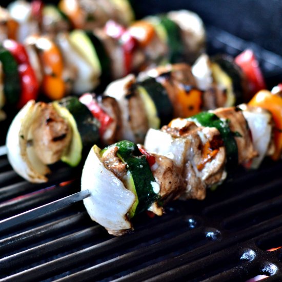 Chicken Veggie Kebabs