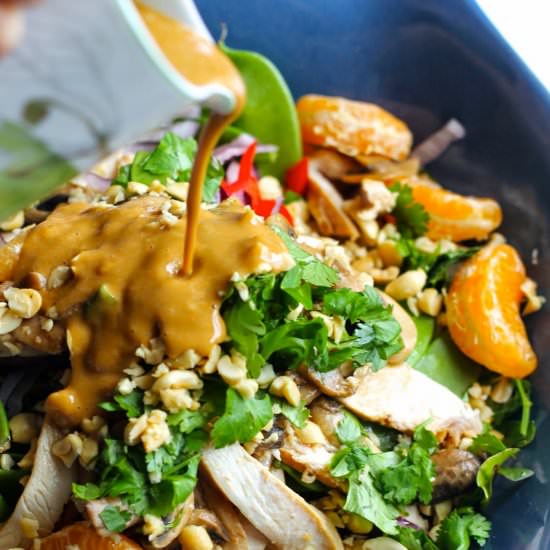 Asian Salad with Peanut Dressing