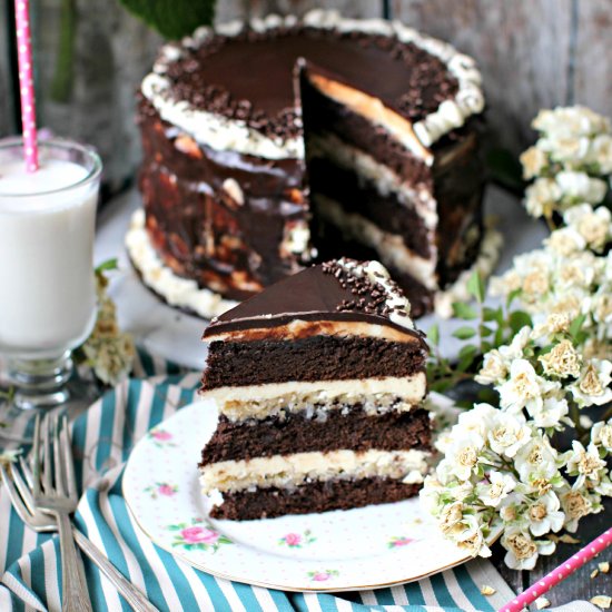 Homemade Chocolate Brownie Cake