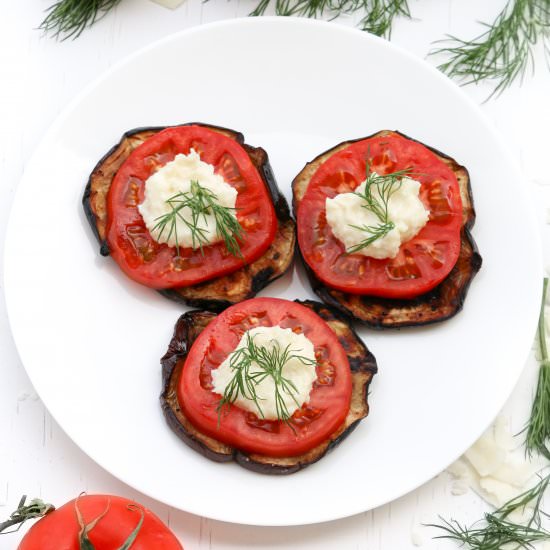 Grilled Eggplant with Tomatoes