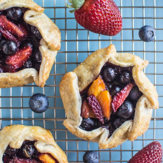 Mini Berry & Nectarine Galettes