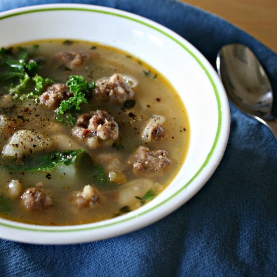 Hearty Kale Sausage Soup