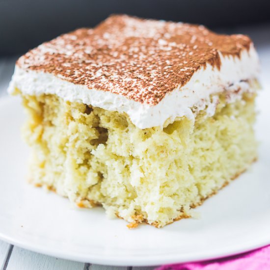 Tiramisu Poke Cake