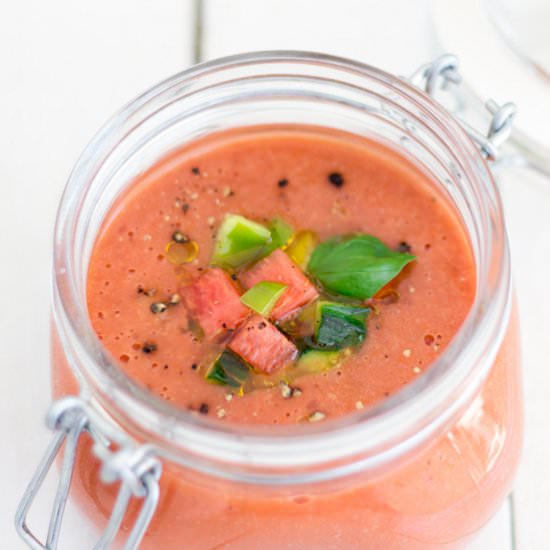 Watermelon gazpacho