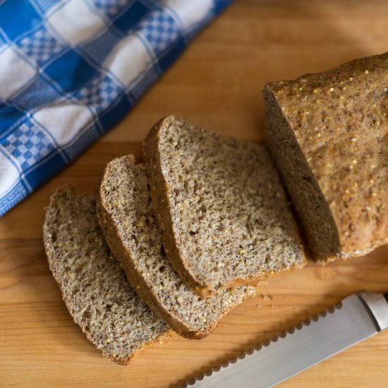 Easy no-knead toasting bread