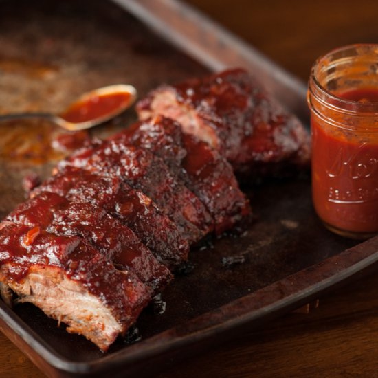 Baby Back Ribs with BOOM Sauce