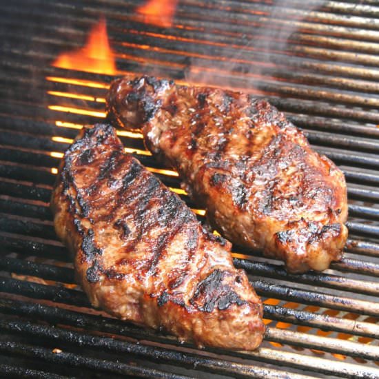 Garlic Ginger Soy Grilled Steak