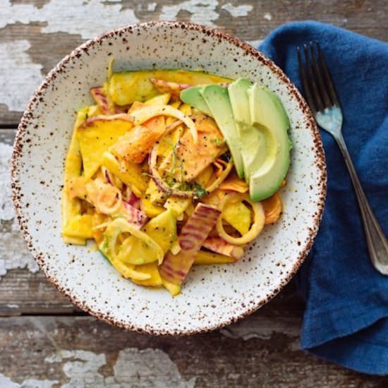 Shaved Summer Salad with Apricot