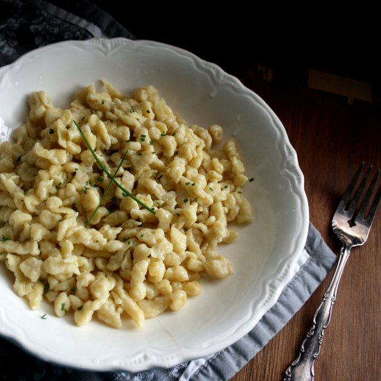 Spätzle with Garlic Chives