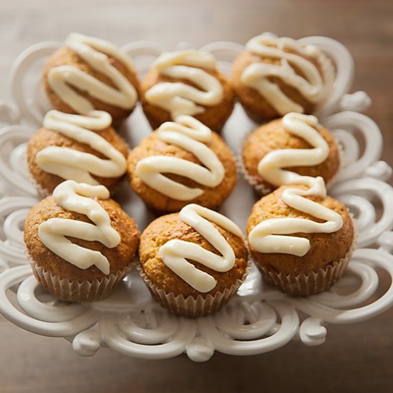 Carrot Muffins With Cheese Frosting