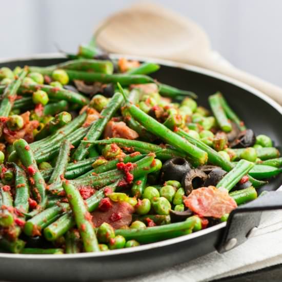 Green Beans, Peas & Parma Ham