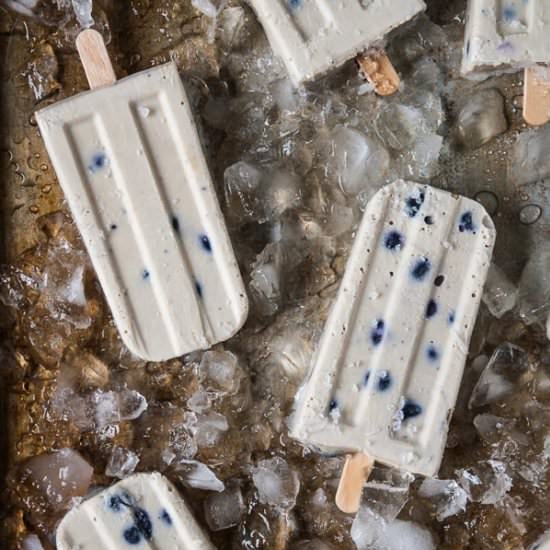 Blueberry Cheesecake Popsicles