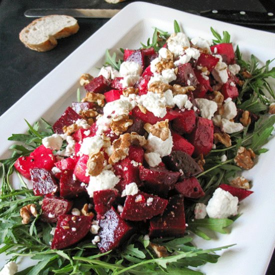 Roast Beetroot & Goats Cheese Salad