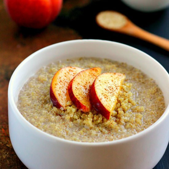 Peach Almond Breakfast Quinoa