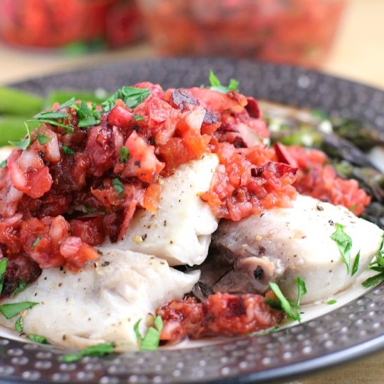 Grilled Mahi Mahi with Cherry Salsa