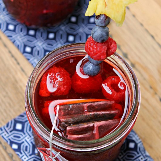 Sparkling Berry Lemon Iced Tea