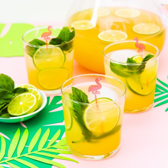 Tropical Fruit Basil Punch