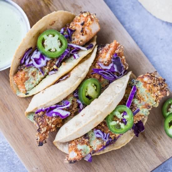 Baked Crunchy Fish Tacos