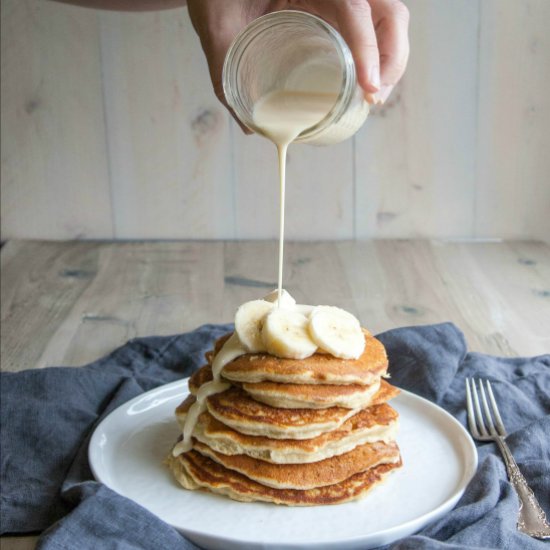 Tres Leches Banana Pancakes