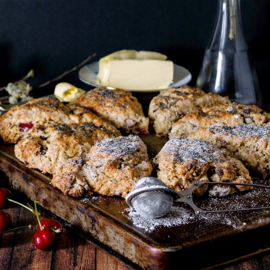 Cherry Chocolate Scones