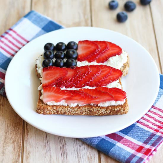 Berry Flag Toast