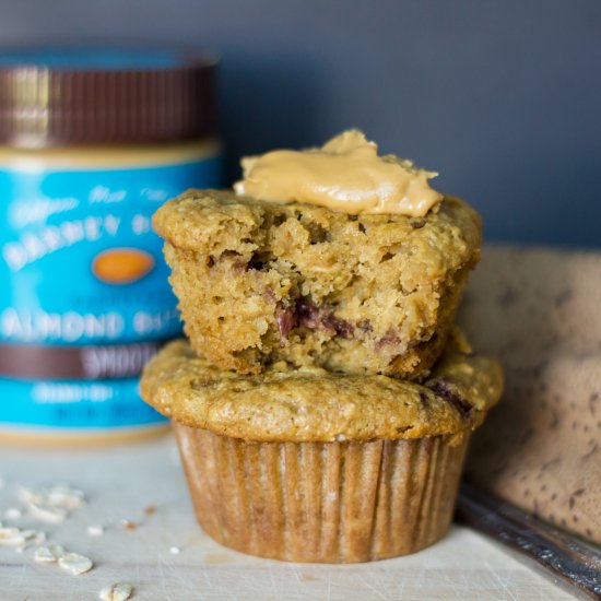 Almond Butter Jelly Muffins