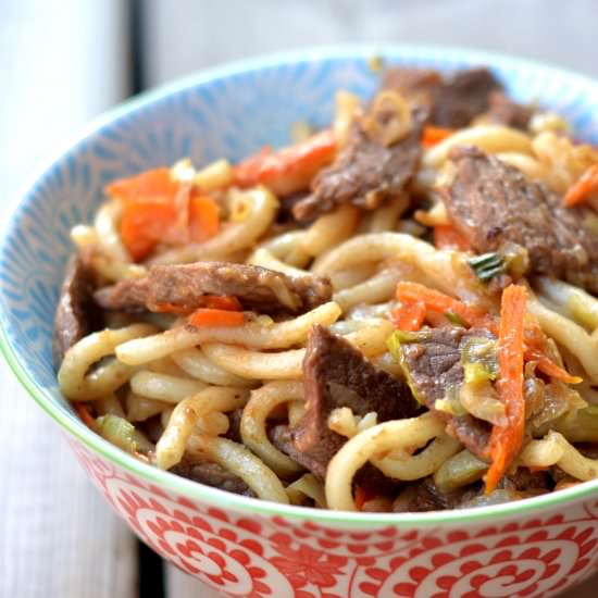 Beef Yaki Udon