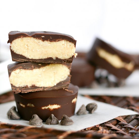 Almond Butter Dark Chocolate Cups