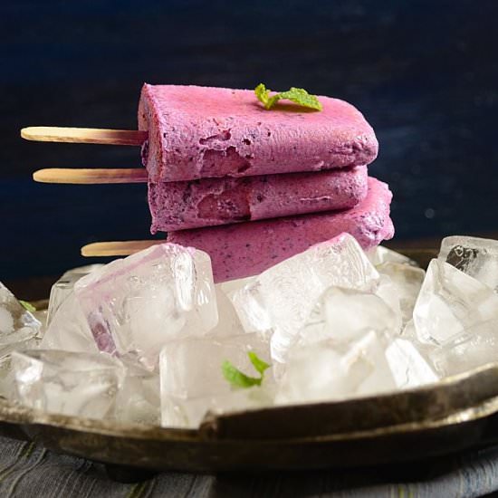 Jamun Fruit Yogurt Popsicle