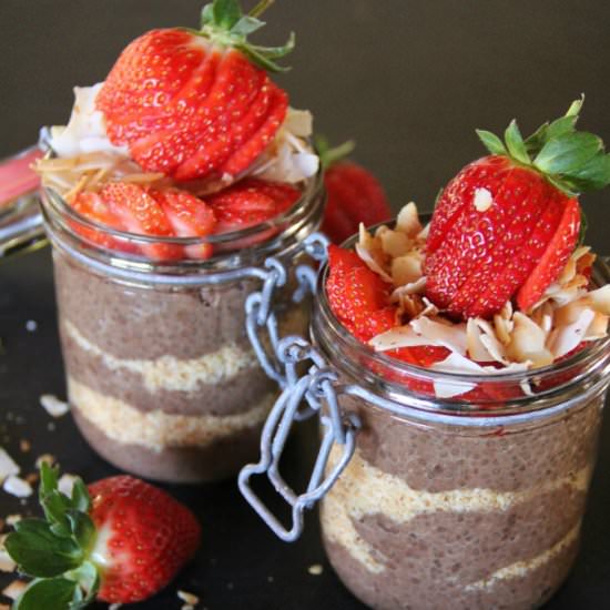 Chia, Coconut & Choc B’fast Parfait