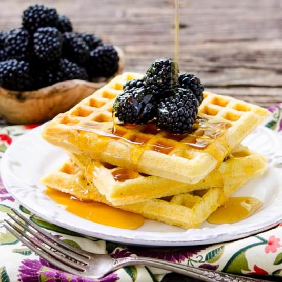 Cornmeal Buttermilk Waffles