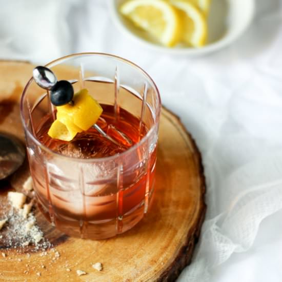 Gin Old Fashioned Cocktail